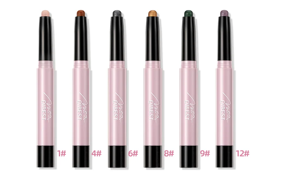 QiBest 12 PCS Eyeshadow Stick Eyeshadow Soft Creamy Matte Shimmer Eye Shadow Pencil Crayon High Pigmented Shiny Eyeshadow Pencil Waterproof Classy Eye Shadow Sticks Sets - product information 2