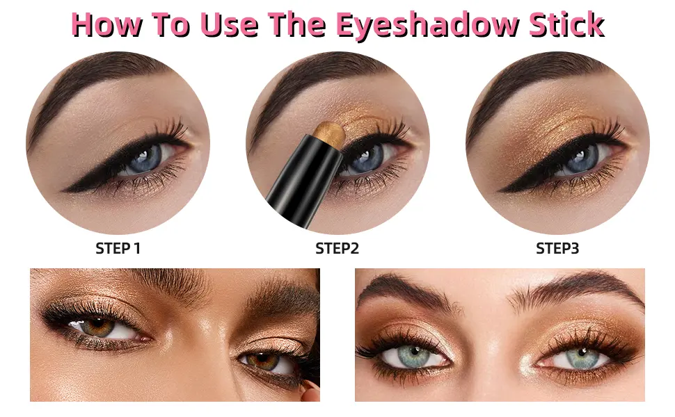 QiBest 12 PCS Eyeshadow Stick Eyeshadow Soft Creamy Matte Shimmer Eye Shadow Pencil Crayon High Pigmented Shiny Eyeshadow Pencil Waterproof Classy Eye Shadow Sticks Sets - product information 3