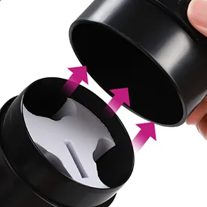 TEOYALL Eyelash Glue Storage Container  3 Compartment Lash Adhesive Organizer Tank Lash Extension Glue Sealed Jar Stand Eyelash Extension Supply (Black) - eyelash glue container