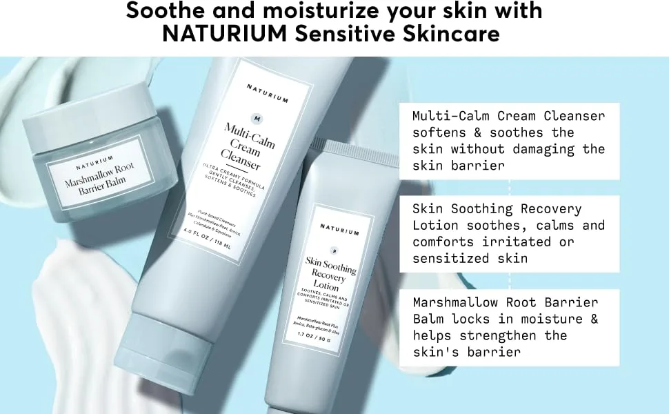Naturium Marshmallow Root Barrier Balm  Face Balm Moisturizer for Hydrating Skin  Strengthening & Moisturizing Skincare  1.7 oz - Sensi m2