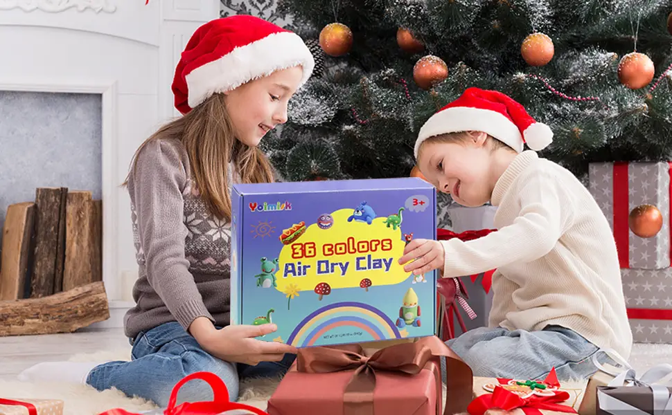 Yoimisk Air Dry Clay Kits - 36 Colors Ultra Light Magic Modeling Clay  Safe & Non-Toxic  Great Gift for Kids - Great gift for kids