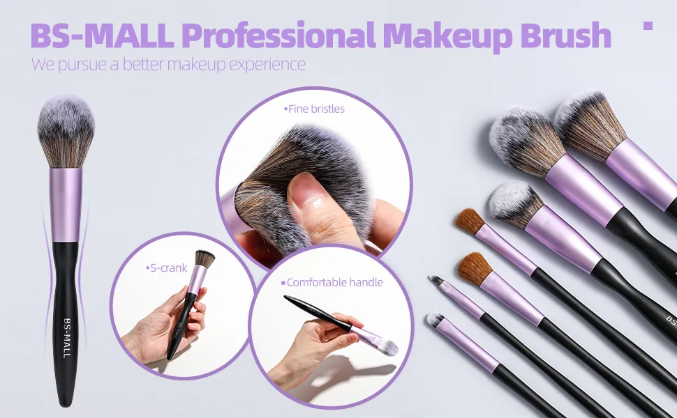 BS-MALL Makeup Brushes 21 pcs Makeup Tools Kit Premium Synthetic Powder Foundation Blush Contour Concealers Lip Brushes with Makeup Sponge & Eyeshadow Applicator Kit - product information 29