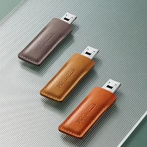 MR.GREEN Ultra Thin Nail Clippers German Precision Manufacturing Technology Nail Cutters with Cow Leather Cover Superior Texture (Dark Brown) - 9999-300-2
