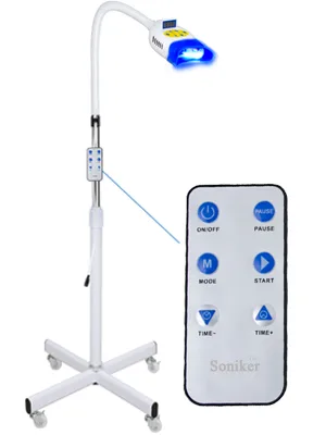 Teeth Whitening Lamp  Teeth Whitening Light 36W 10 LED Cold Light 3 Colors LED Whitening Lamp Bleaching Accelerator Light LED Teeth Whitening Machine with Remote Control Function (Floor Standing Type) - Teeth Whitening Light