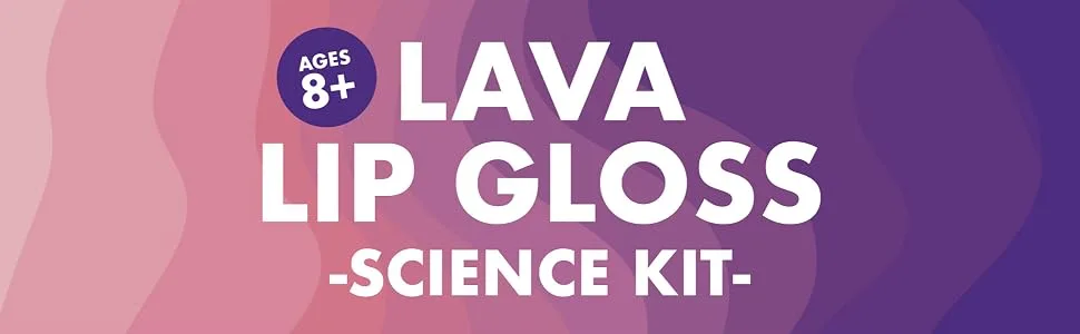MindWare Science Academy Lava Lip Gloss Kit- Kit Includes 16pcs to Teach Kids & Teens Cosmetic Chemistry - Make and Test Easy DIY Lip Gloss - Lava Lip Gloss Science Kit