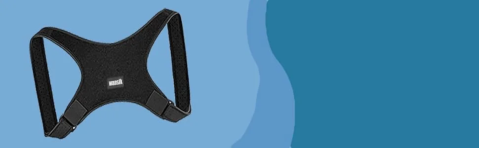 WANSIK Posture Corrector for Women and Men - Plus Size  posture brace Adjustable Upper Back Brace Breathable Back Support straightener Providing Pain Relief from Lumbar Neck Shoulder Back L/XL - Posture Brace