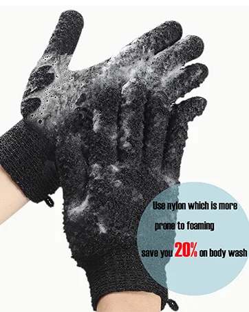 African Exfoliating Net JASSINS African Sponge Net Body Exfoliating Long Net Shower Body Scrubber Back Scrubber Skin Smoother (4 Pieces) - product information 11