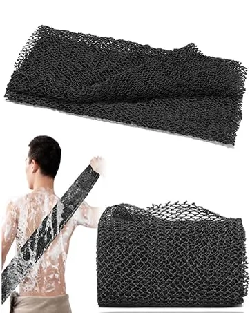 African Exfoliating Net JASSINS African Sponge Net Body Exfoliating Long Net Shower Body Scrubber Back Scrubber Skin Smoother (4 Pieces) - product information 8