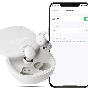 Wireless Earbuds for Sleeping  Smaller and Lighter Ultra-Soft Comfortable in-Ear Headphones Noise Blocking Designed for Sleep  Insomnia  Side Sleeper  Snoring  Air Travel  Meditation  Relaxation - Bluetooth 5.1