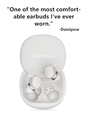 Wireless Earbuds for Sleeping  Smaller and Lighter Ultra-Soft Comfortable in-Ear Headphones Noise Blocking Designed for Sleep  Insomnia  Side Sleeper  Snoring  Air Travel  Meditation  Relaxation - Smaller, Lighter, Ultra Skin-Soft