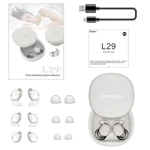 Wireless Earbuds for Sleeping  Smaller and Lighter Ultra-Soft Comfortable in-Ear Headphones Noise Blocking Designed for Sleep  Insomnia  Side Sleeper  Snoring  Air Travel  Meditation  Relaxation - What
