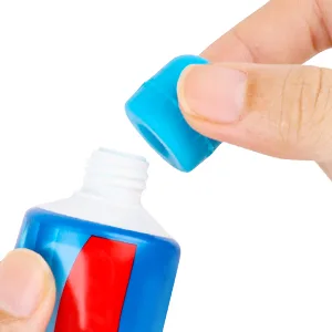 8 Pcs Toothpaste Caps Self Closing Toothpaste Squeezer Dispenser for Kids Silicone Toothpaste Covers Toothpaste Saver Cap Mess Free Toothpaste Topper 2 White  2 Blue  2 Pink  2 Green - self closing cap toothpaste