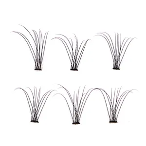 Cluster Eyelash Extensions 240Pcs Mixed Individual Lash DIY 20D 10D 0.07C Curl 8-14Mix Natural 20Roots Lashes Makeup Tools 10D20D-0.07C8Mix - Cluster eyelash extensions