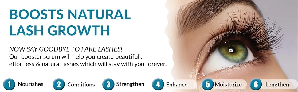 Lash Booster | Advanced Eyelash Growth Serum And Eyebrow Enhancer | Grow Longer Beautiful Eyelashes And Bold Eyebrows | Naturally Promotes Fuller  Thicker  Longer  Lashes & Brows - lashes treatment lavash boosting potion eye beauty revitalize amazing grow eyelashes longer boosters