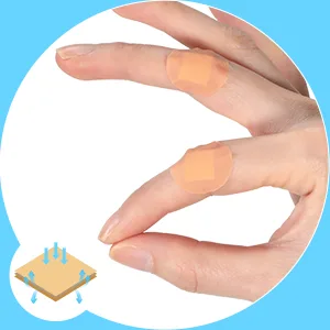 Adhesive Spot Bandage Flex Fabric Adhesive Bandages 0.87 Inch Diameter Round Bandage with Non Stick Pad (400) - product information 4