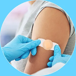 Adhesive Spot Bandage Flex Fabric Adhesive Bandages 0.87 Inch Diameter Round Bandage with Non Stick Pad (400) - product information 7