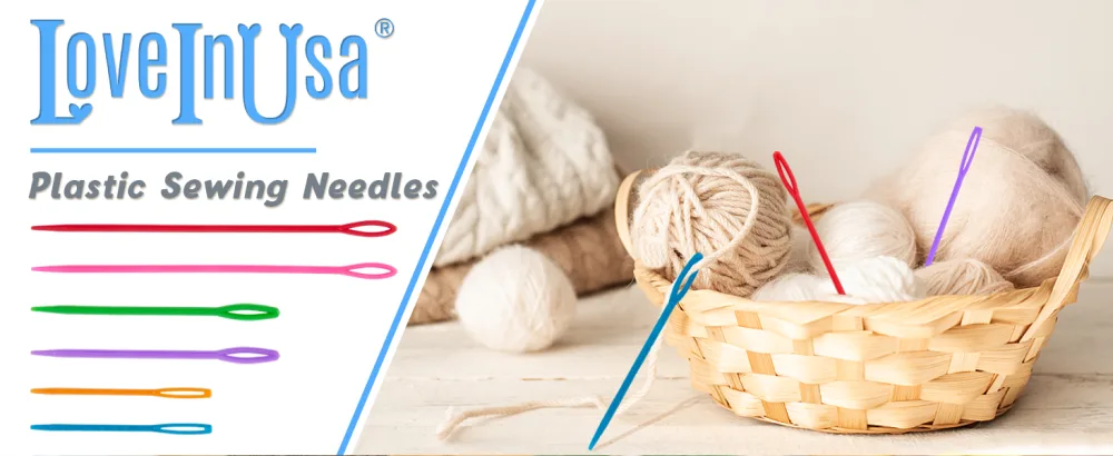 LOVEINUSA Plastic Sewing Needles Bulk  120PCS Large Eye Yarn Neddles Kids Colorful Weaving Neddles for DIY Stitchery Sewing Tapestry Multicolor-2 - Plastic Sewing Needles Bulk