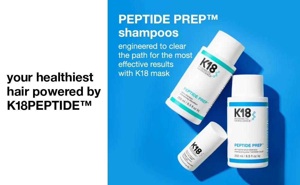 K18 PEPTIDE PREP  Color-Safe Detox Clarifying Shampoo - Non-Stripping  pH-Optimized Cleanse Removes Product Buildup  Dirt  Oils  Metals  8.5 fl oz - product information 11