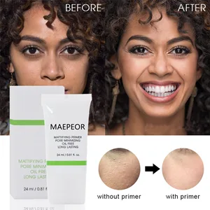 MAEPEOR Mattifying Makeup Primer Long Lasting Hydrating Smoothing Matte Face Primer Pore Minimizing and Oil-control Makeup Foundation Primer (Moisturizing  0.81 fl.oz) - Pore Minimizing and Oil-control Makeup Foundation Primer