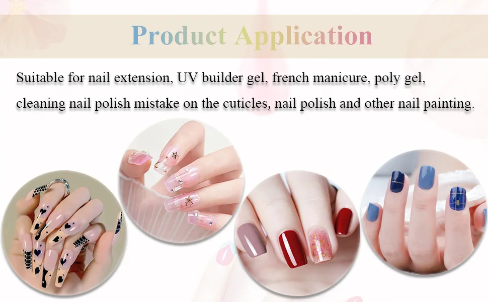 Ycyan 3Pcs Oval & Flat & Angled UV Gel Nail Brush Set  Professional Nail Art Design Brushes for Polygel UV Builder Gel Nails Extension - product information 4