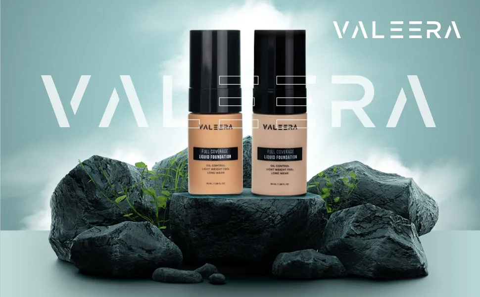 Valeera Full Coverage Soft Matte Oil Control Flawless 24HR Concealer Liquid Waterproof Foundation (105 - Sand) - waterproof liquid foundation