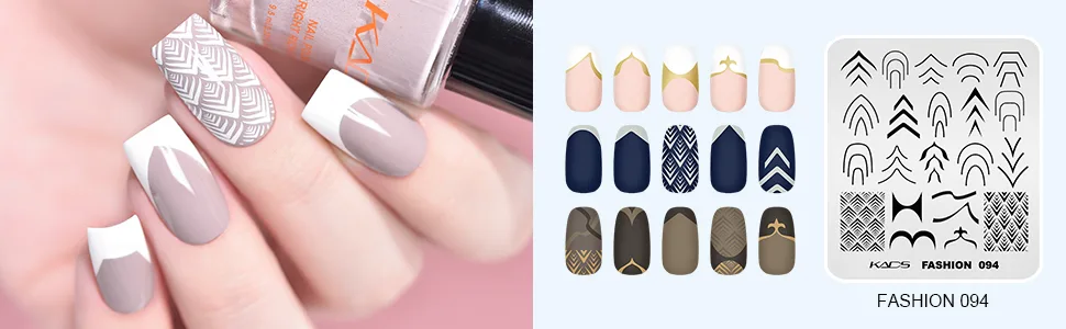 KADS Nail Stamping Plate Nail Stamp Template Stamper Scraper Set French Nails Summer Flower Flamingo Rose - nail stamping plate