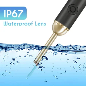 Upmore Ear Wax Removal Tool  Ear Cleaner with Camera 500W Pixel HD  Ear Camera Otoscope with 6 LED Light  Ear Wax Removal kit for iOS Android. White - ear wax removal tool