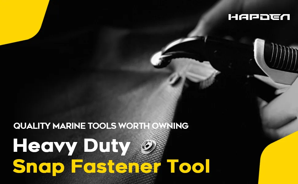 Snap Tool for Boat Covers Heavy-Duty Snap Fastener Tool  Snap Installation Tool 15mm Metal Snaps Repairing Boat Covers Canvas Adjustable Snap Setter yellow - snap tool