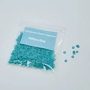 Orthodontic Elastics Separator Dental Orthodontic Separator Tie Elastic Band Force Continuous (1000pcs/Bag) - product information 3