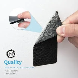 Art3d 16 Sets Hook and Loop Tape Sticky Back 1 in.x 4 in. Double-Sided Command Adhesive Strip Heavy Duty 4 in. x 1 in. 16 - product information 18