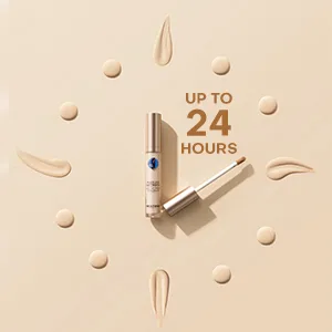 MISTINE Under Eye Concealer Makeup Full Coverage Under Eye Concealer for Dark Circles 24H Long-Lasting Waterproof Liquid Concealer Makeup with Skincare Benefits Soft Matte Finish-Light Beige - full coverage concealer makeup