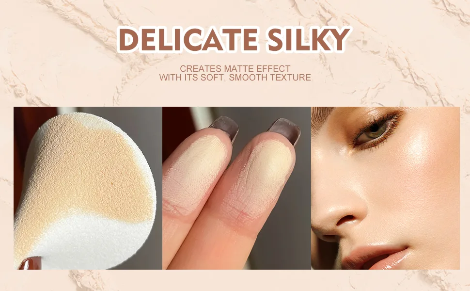 SACE LADY 2Pcs Face Make Up Set  Flawless Matte Foundation and Oil Control Pressed Powder  Lasting Coverage Waterproof Natural Cosmetics Kit - face powder sace lady long lasting oil control pressed setting makeup powder waterproof shine free