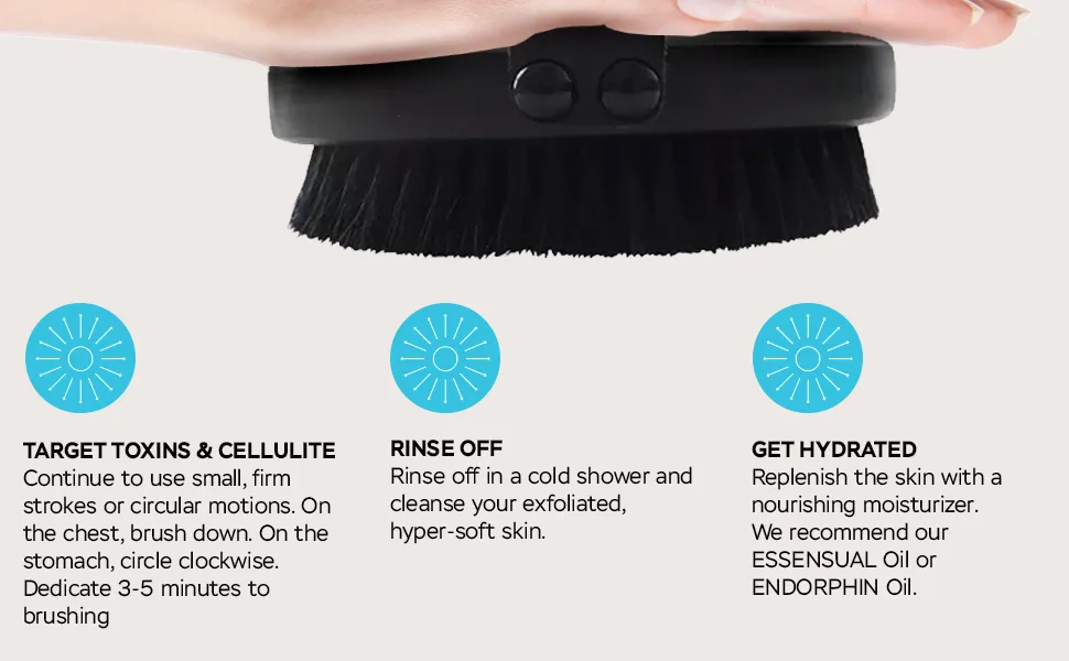 HigherDOSE Copper Body Brush - Dry Brush with Ion Charged Bristles to Wake Up  Exfoliate  and Reduce Stress - product information 5