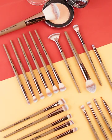 Makeup Brushes 20 Pcs Makeup Brush Set  MAANGE Premium Synthetic Powder Concealers Eye Shadows Eyeliner Make Up Brushes (Champagne) - make up brushes