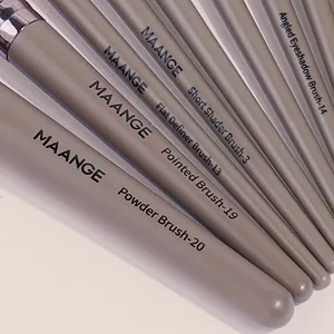Makeup Brushes 20 Pcs Makeup Brush Set  MAANGE Premium Synthetic Powder Concealers Eye Shadows Eyeliner Make Up Brushes (Champagne) - makeup brushes makeup brush set