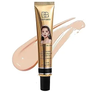 Beauty Glazed Foundation New Formula Full Coverage Flawless Makeup Base Cream Concealer Matte Waterproof Long Lasting Oil Free Smooth Liquid Foundation 30g (101 Porcelain) - product information 4