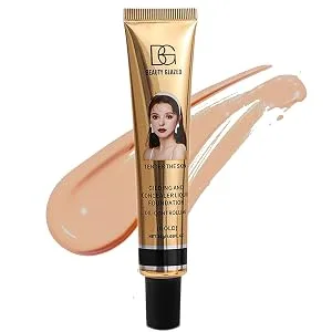 Beauty Glazed Foundation New Formula Full Coverage Flawless Makeup Base Cream Concealer Matte Waterproof Long Lasting Oil Free Smooth Liquid Foundation 30g (101 Porcelain) - product information 7