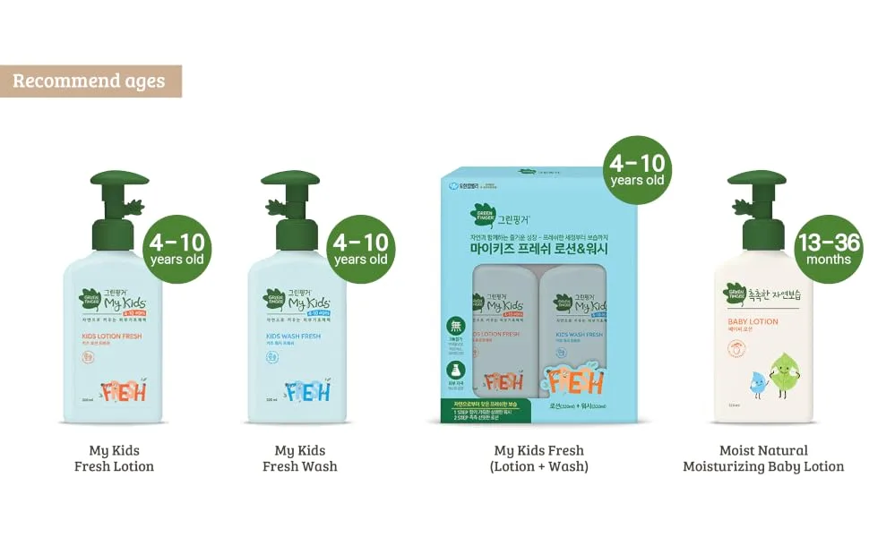  Green finger  Moist Natural Moisturizing Baby Lotion 10.82 fl oz (320ml) - greenfinger