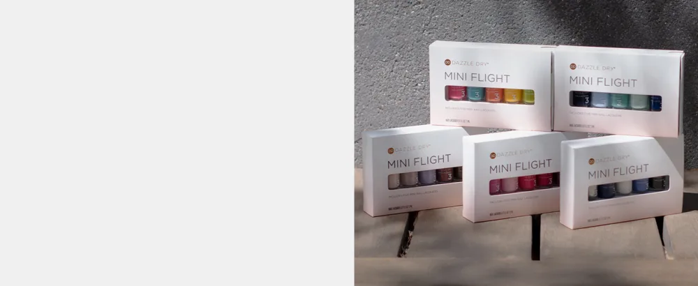 Dazzle Dry Mini Flight - Laguna - 5 Mini Lacquers - mini flight