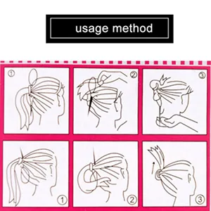Hair Tail Tools  Hair Braiding Tool Set 4 PCS French Centipede Braiders Loop Tools DIY Hair Styling for Twist Plait Flipper Pull Through Ponytail Tool Ponytail Maker Ties Bulk with Double Hook Black Type 1 - hair tools