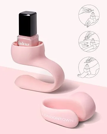 Londontown Grip Lock Base Coat - Londontown Bottle Service Polish Holder for a wearable travel-friendly nail polish holder