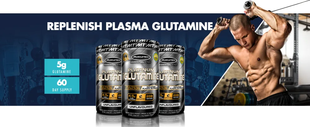MuscleTech Essential Series 100% Platinum Glutamine - muscle tech