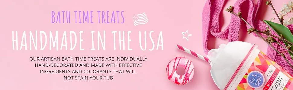 Fizz & Bubble Premium Moisturizing Bubble Bath Bomb Truffles for Adults  Women  Kids  and Gifts - 9 Bath Bomb Set - Donuts - Fizz & Bubble
