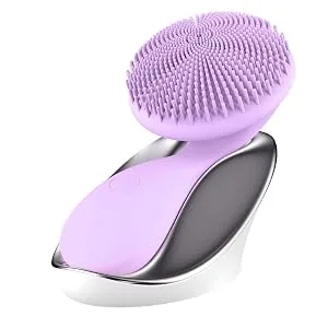 ZAQ Tara Sonic Vibrating Magnetic Beads Rechargeable Facial Cleansing Brush  Face Wash  Waterproof (Black) - Face Cleansing