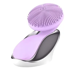 ZAQ Tara Sonic Vibrating Magnetic Beads Rechargeable Facial Cleansing Brush  Face Wash  Waterproof (Black) - Face Cleansing