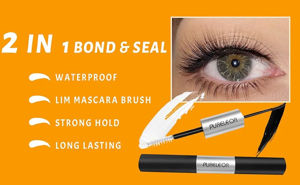 PURELEOR Cluster Lashes 60Pcs Individual Eyelash Extensions C Curl DIY Manga Lash Mixed 8-16mm Makeup - product information 10