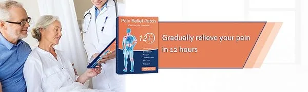 Pain Patches   Maximum Strength Patch - Back Patches for Pain - 12 Hot Pain Patches - pain relief patches