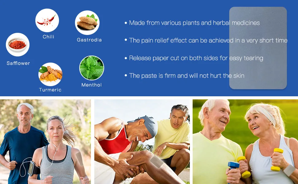 Pain Patches   Maximum Strength Patch - Back Patches for Pain - 12 Hot Pain Patches - pain relieving patches