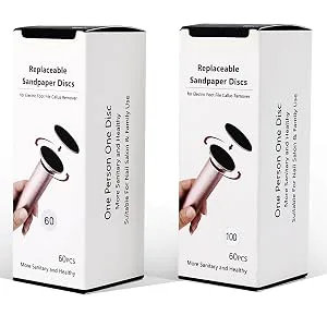 120pcs Replaceable Sandpaper Refill Discs for Electric Foot File Callus Remover Dead Skin Removal (60pcs Rough 60 Grit  60pcs Smooth 100 Grit) - product information 28