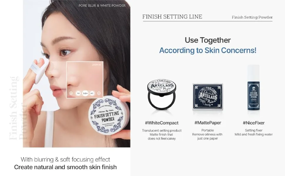 Too Cool for School - Artclass by Rodin Finish Setting Oil Eraser Pore Blurring Powder - Too Cool for School Artclass by Rodin Finish Setting Powder 3